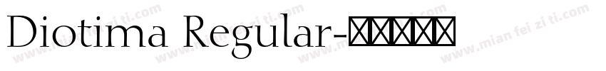 Diotima Regular字体转换